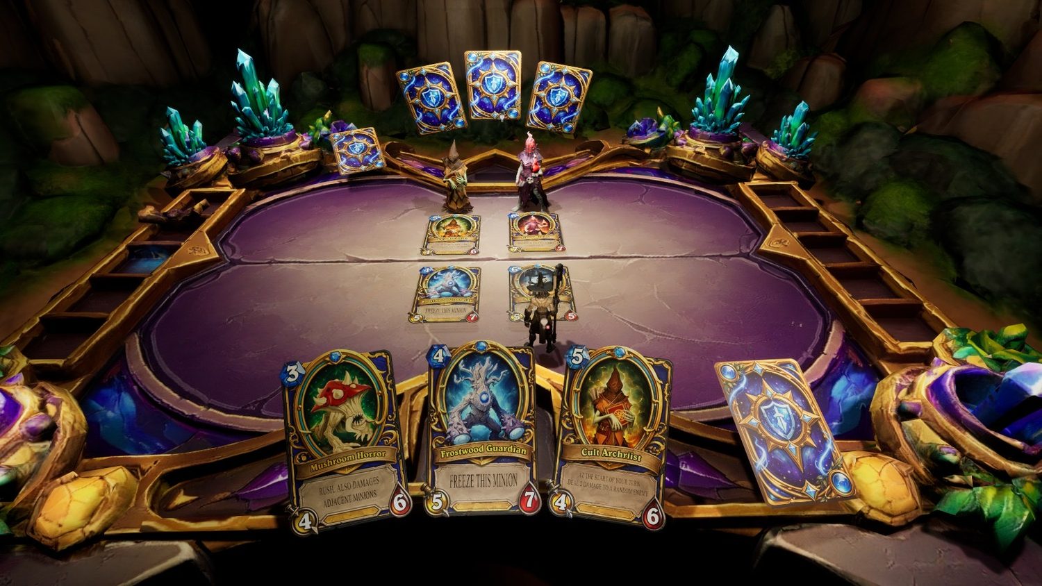 Fantasy card game visual system